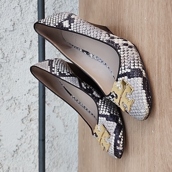 Tory Burch Shoes - TORY BURCH Astoria Snakeskin Print Wedge Shoe 6